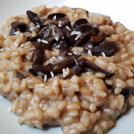 Risotto s houbami a ďábelskou omáčkou