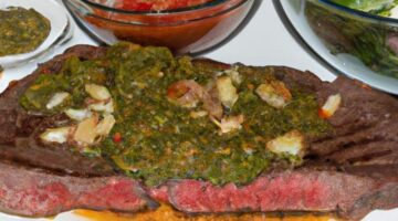 Argentinský steak s chimichurri salsa