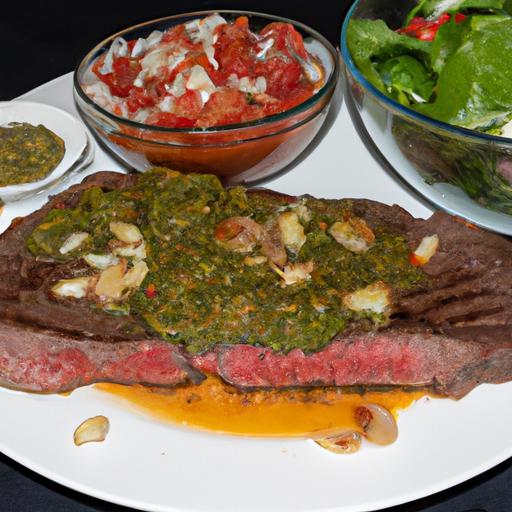 Argentinský steak s chimichurri salsa