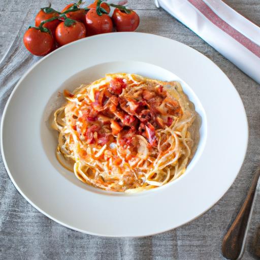 Italská rajčatová omáčka Carbonara