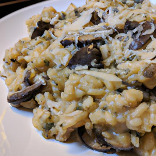 Risotto s houbami a parmsanem