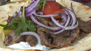 Kebab na pita placke