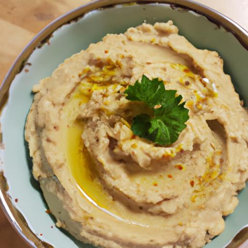 Kořeněný batátový hummus s koriandrem