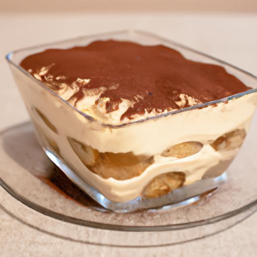 Tiramisu s kávovou a mascarpone vrstvou