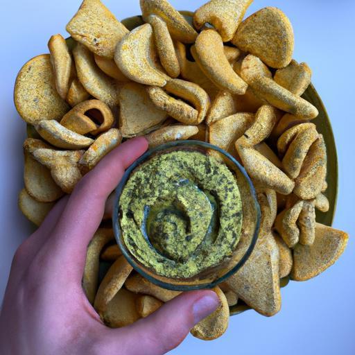 Nacho těsto s guacamole dipem