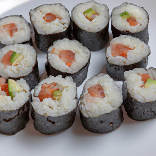 Sushi se lososem a avokádem