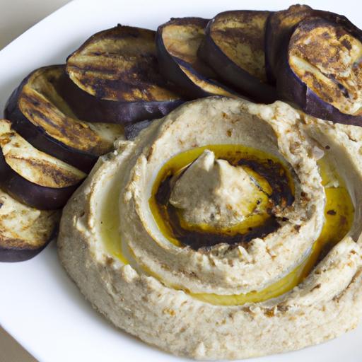 Hummus s grilovanými baklažány