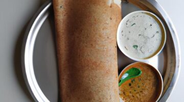 Masala dosa s kokosovým chutney