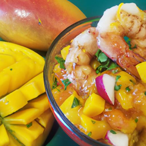 Tygří krevety s mango salsa