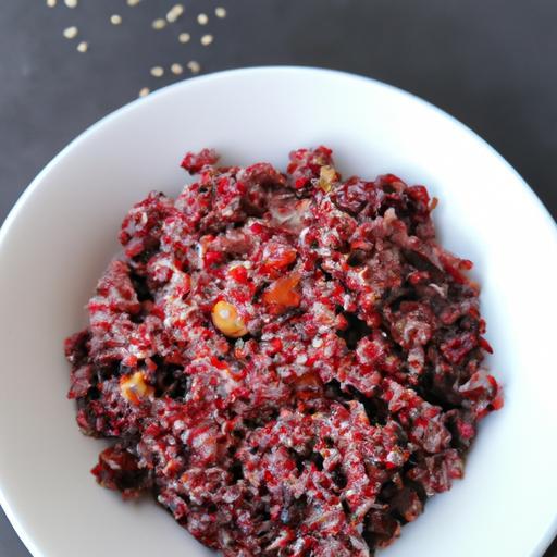 Quinoa s červenou řepou a fazolemi