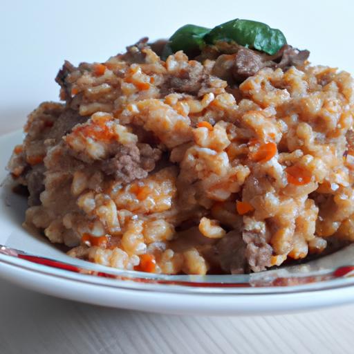 Risotto s hovězím ragú