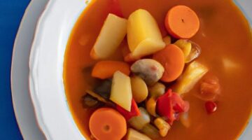 Rustikální italská polévka minestrone