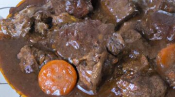 Beef bourguignon s červeným vínem