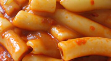 Tteokbokki – pikantní rýžové těstoviny