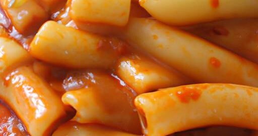 Tteokbokki – pikantní rýžové těstoviny