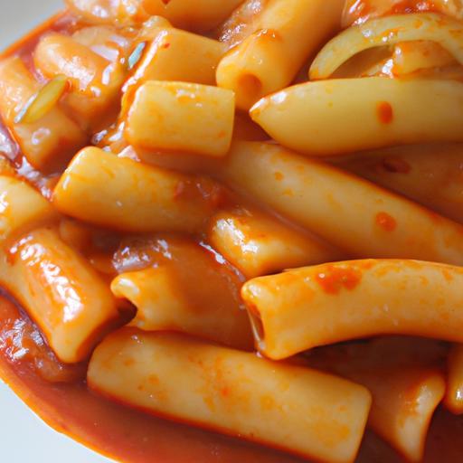 Tteokbokki – pikantní rýžové těstoviny