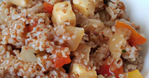 Tofu s quinoa a zeleninou