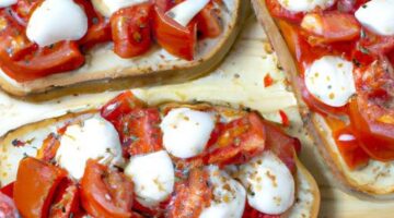 Rajčatová bruschetta s mozzarellou