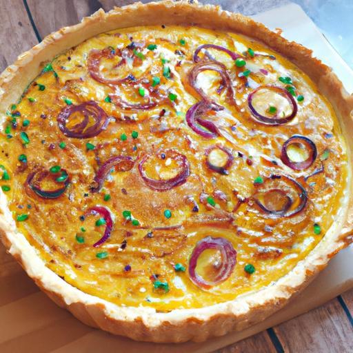 Quiche Lorraine s karamelizovanou cibulkou