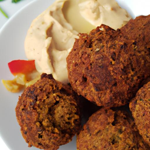 Falafel s hummusem a tahini