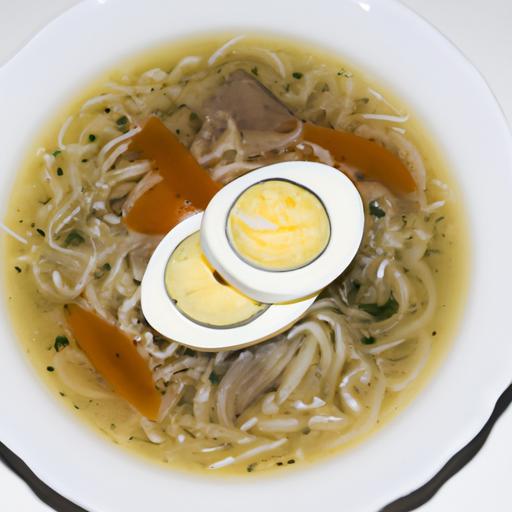 Ramen polevka s vajíčkem