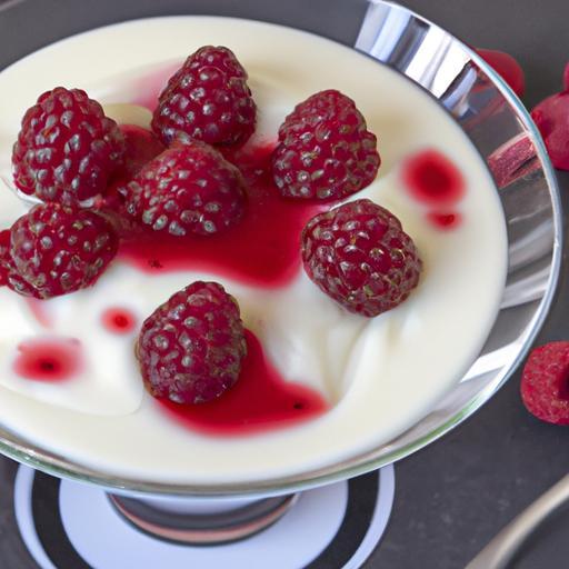 Panna cotta s malinami