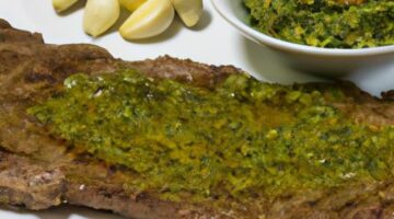 Argentinský grillovaný biftek s chimichurri