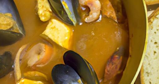 Bouillabaisse s chlebovým plechem