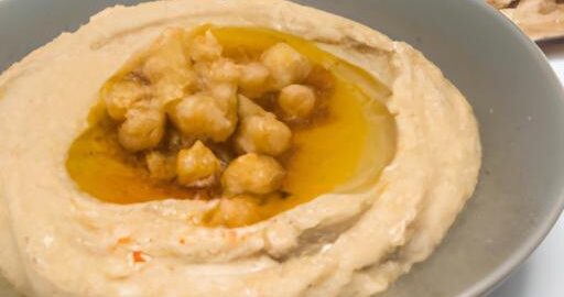 Hummus z cizrnových bobů a tahini