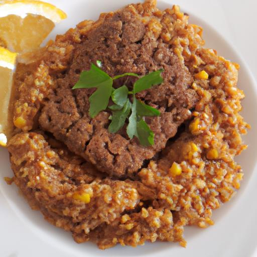 Kibbeh na jehněčím mase a bulguru