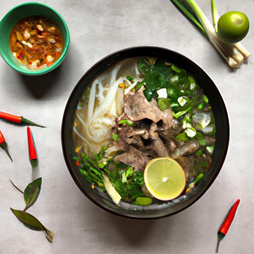 Vietnamské nudlové Pho bo