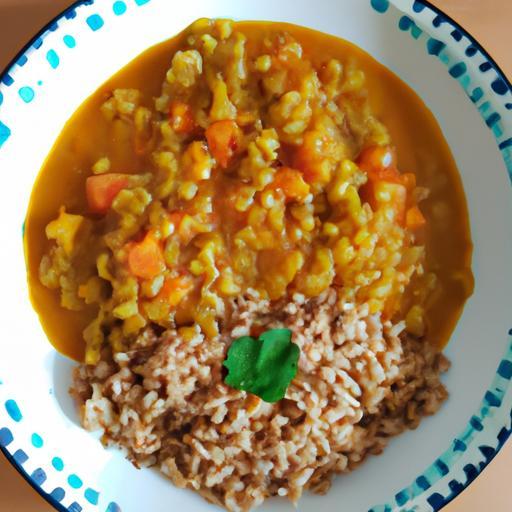 Veganské curry s čočkou