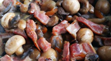 Beef bourguignon se slaninou a houbami