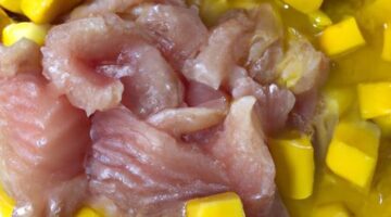 Mango s rybím cevichem