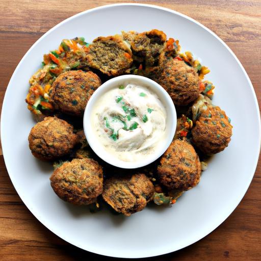 Egyptský falafel s tahini omáčkou