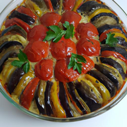 Ratatouille mediterranais grille traditionnelní vanilkový krém