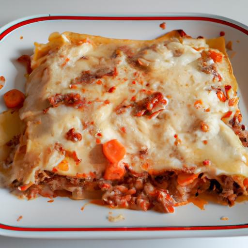 Lasagne bolognese s parmským šunkem