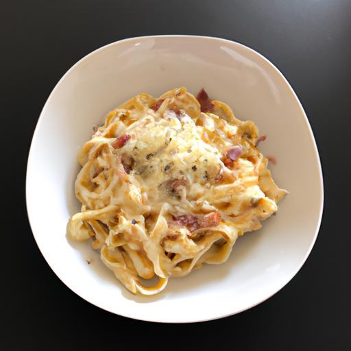 Těstoviny Carbonara s parmským sýrem