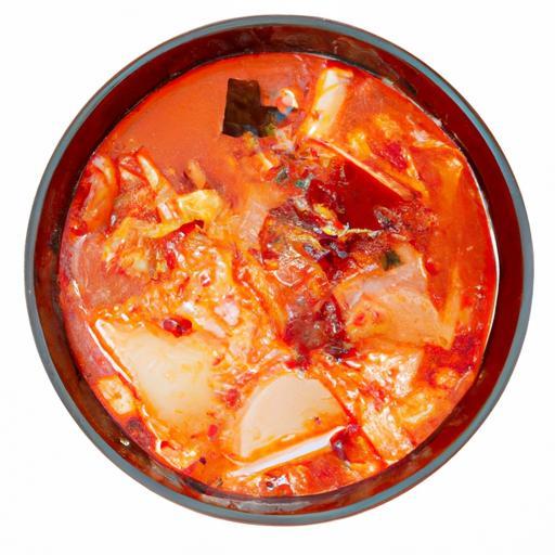 Kimchi jjigae – pikantní polévka s kyselým zelím