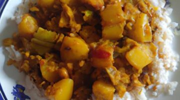 Aloo Gobi s rýží