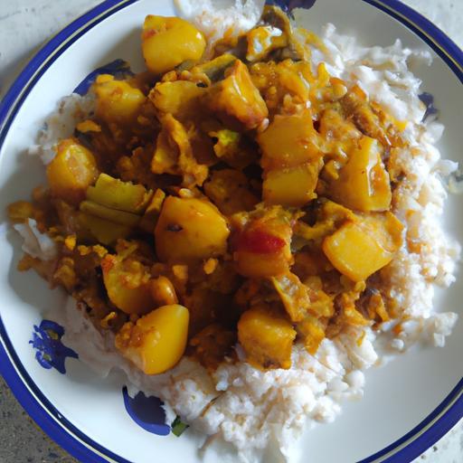 Aloo Gobi s rýží