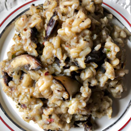 Houbové risotto s česnekem