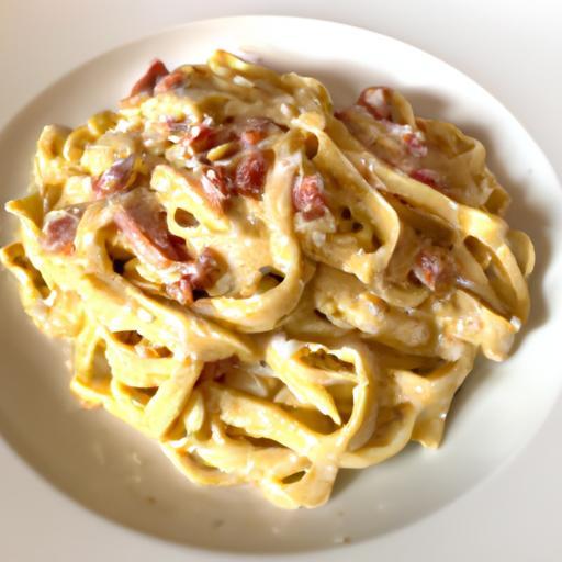 Pasta carbonara s guanciale