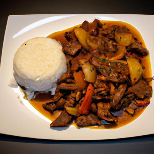 Lomo saltado con arroz