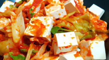 Korejský kimchi salát s tofu