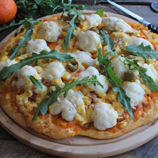 Květáková pizza s mozzarellou