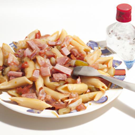 Penne alla vodka so šunkou