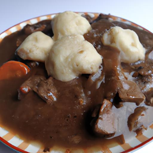 Hovězí Bourguignonne s knedlíkem