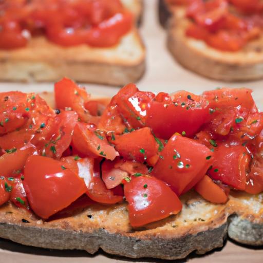 Italské bruschette s rajčaty