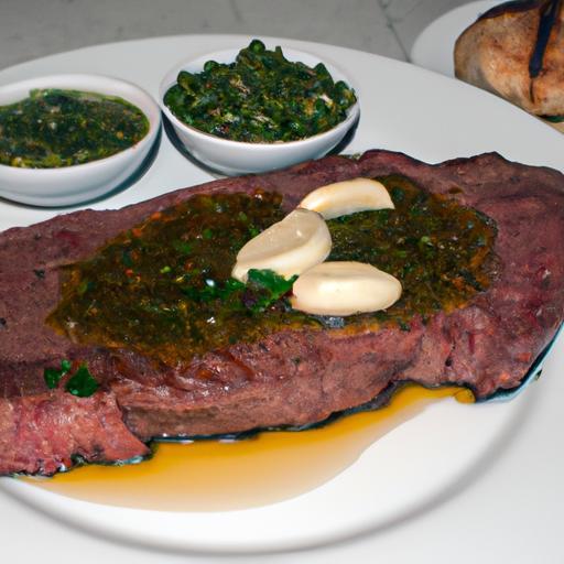 Argentinské steak s chimichurrim